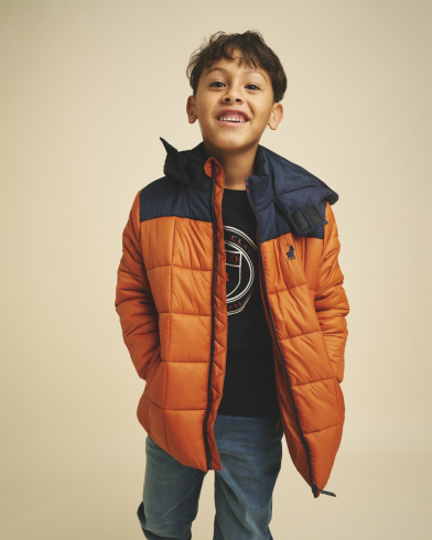 Polo Boys Colour Blocked Puffer Jacket