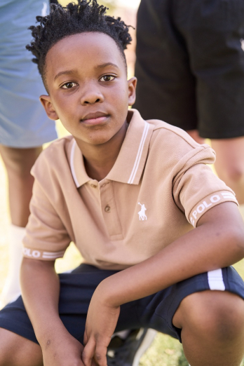 Boys Jacquard Short Sleeve Golfer