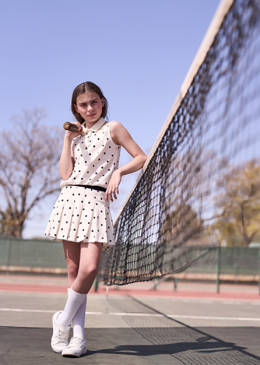 Girls Polka Dot Skort