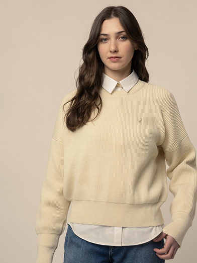 Merino Wool Ribbed Sweater