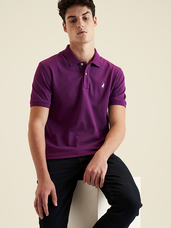 Polo Carter Deep Purple Mens Golfer T-Shirt | Polo SA