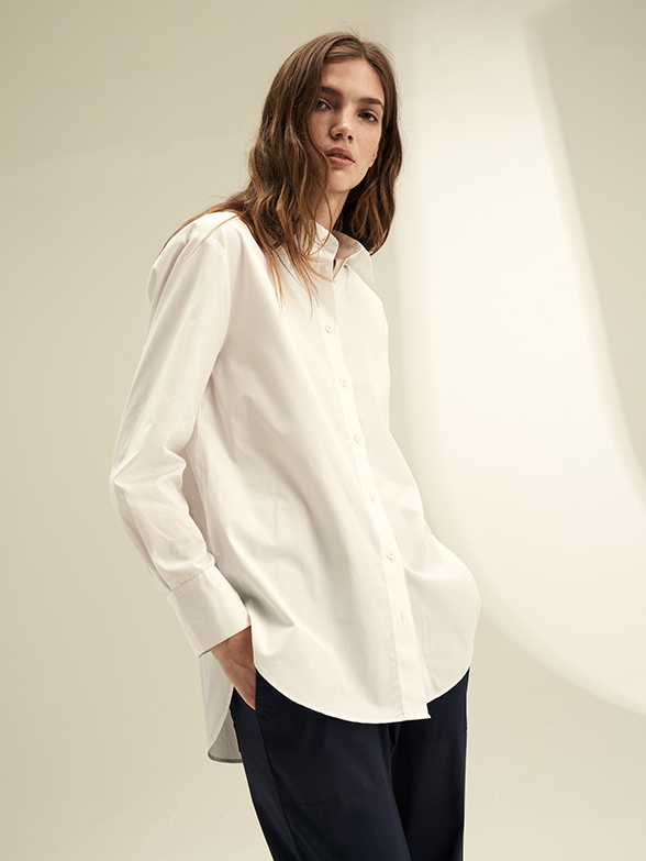 ENOF ace long shirts ホワイト M イナフ エナフ-