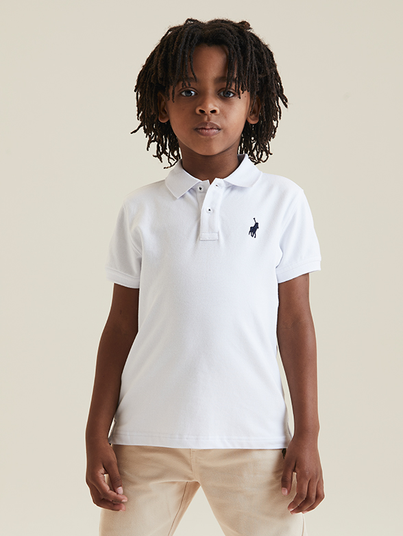 Polo White Classic Boy's Golfer Shirt | Polo SA