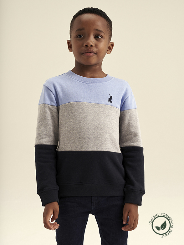 Boys best sale polo sweatshirt