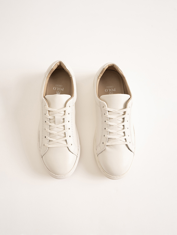 Polo Classic Leather White Men's Sneakers | Polo SA